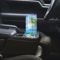 Floral beach tumbler in car cup holder on travel day